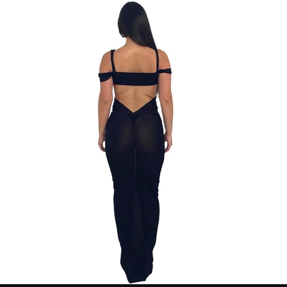 Sheer top and skirt set - Picture 2 of 8